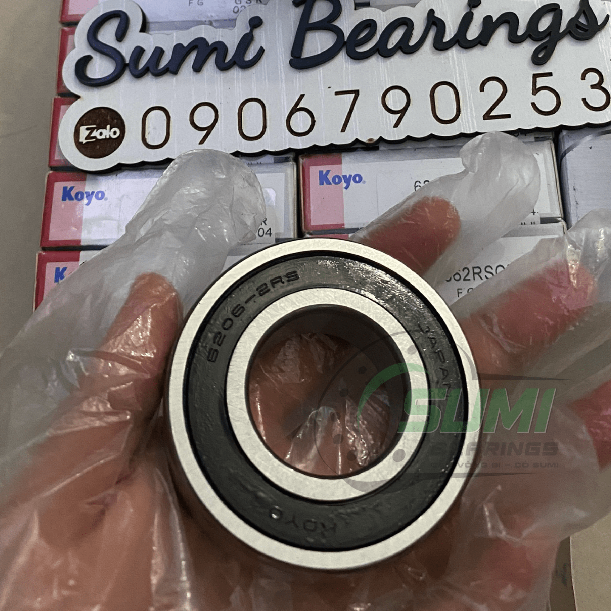 KOYO (JTEKT) 6206 2RS DEEP GROOVE BALL BEARING, RUBBER SEALS 60x62x16 Mm - Foto 4